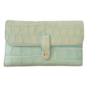 Dooney & Bourke Teal Alligator Embosed Wallet